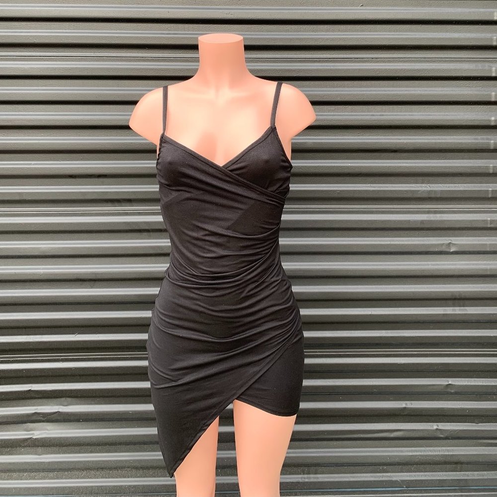 Sweet Revenge Mini Dress-Black